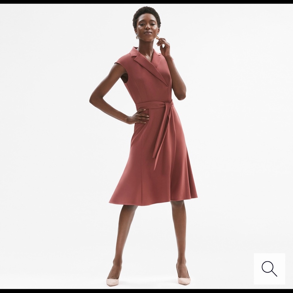NWT MM LaFleur Isabelle Dress - Brick Red